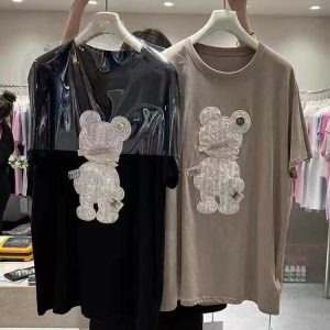 Women's clothing T-shirts with heavy craftsmanship