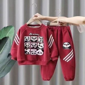 Children's round-neck hoodie set