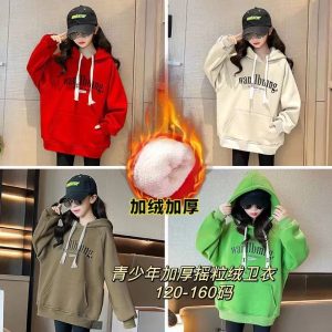 Children's clothing premium hooded sweatshirt