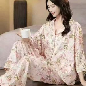 Women's double long pajama set
