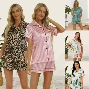 Women's double short pajama set
