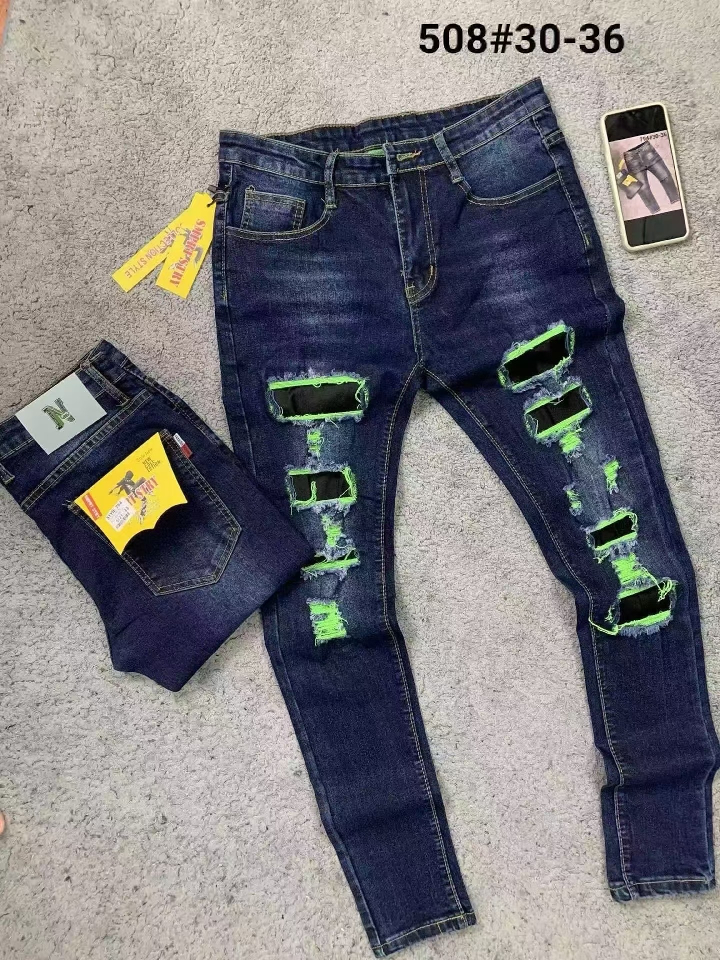 Men's denim pants - 图片 4