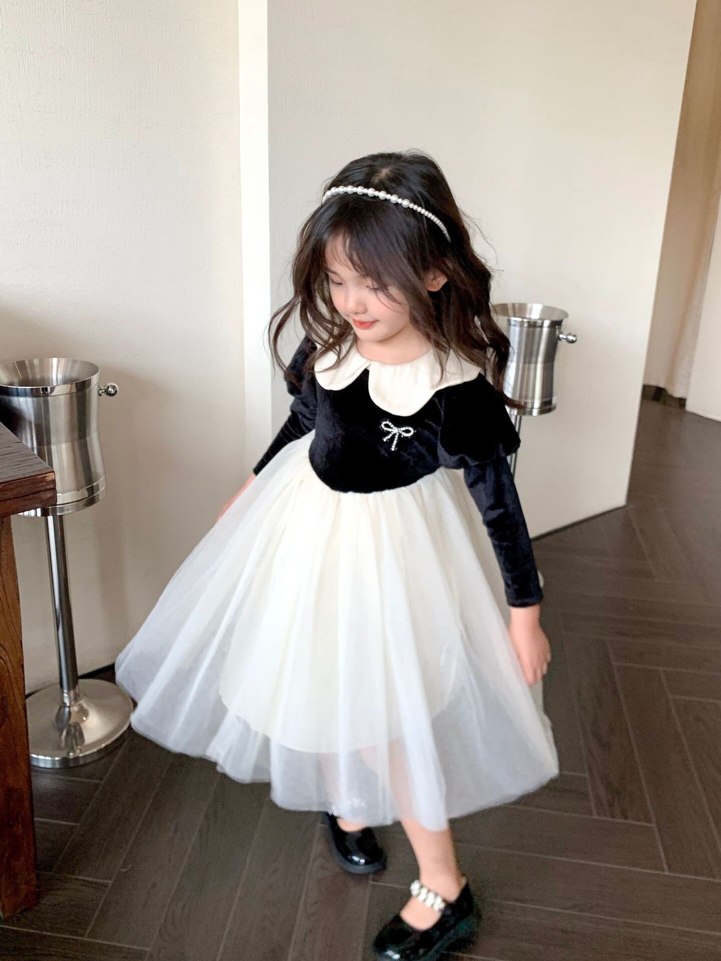 Children's mixed-size dress - 图片 7