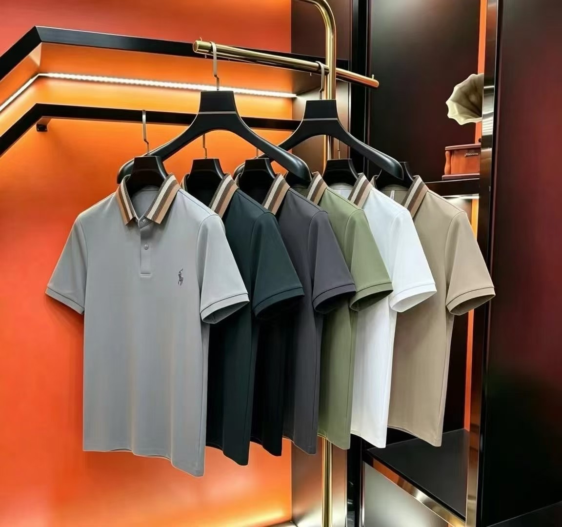 Men's export short-sleeved Polo shirts - 图片 10