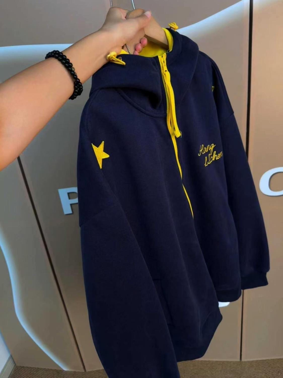 Men's fleece hoodie jacket - 图片 2