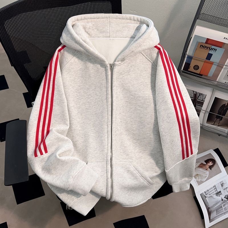 Men's fleece hoodie jacket - 图片 8