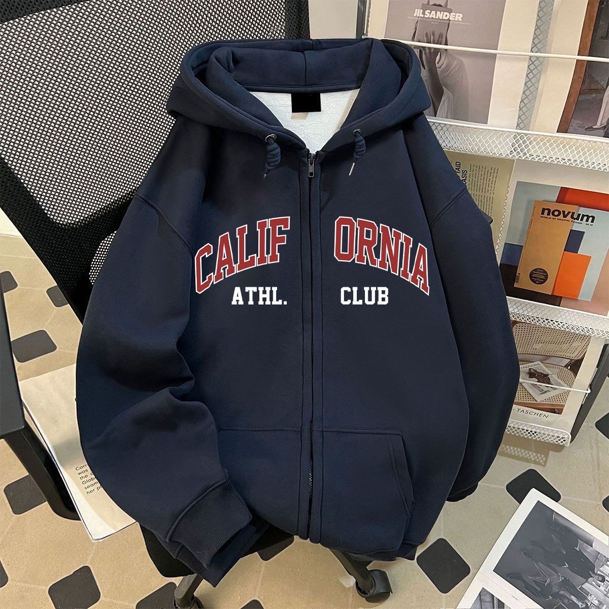 Men's fleece hoodie jacket - 图片 12