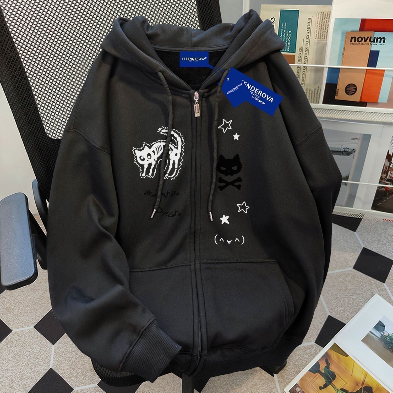 Men's fleece hoodie jacket - 图片 16