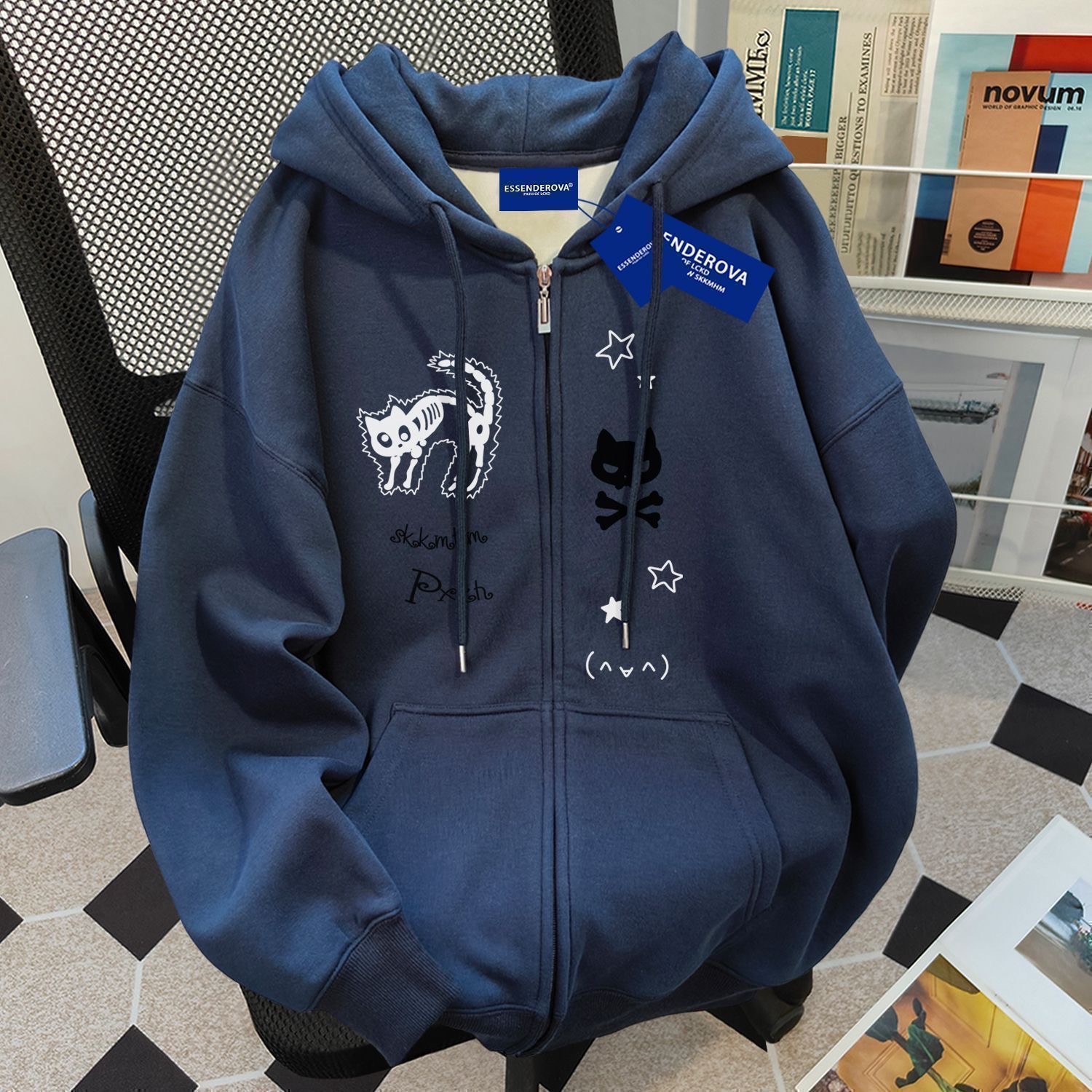 Men's fleece hoodie jacket - 图片 18